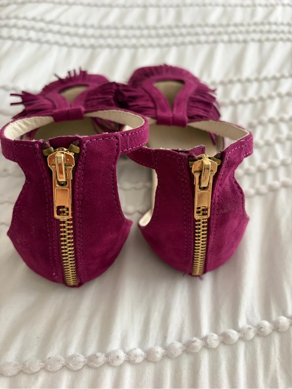 Joyfolie Delia Amethyst Boho Girls fringy Sandals